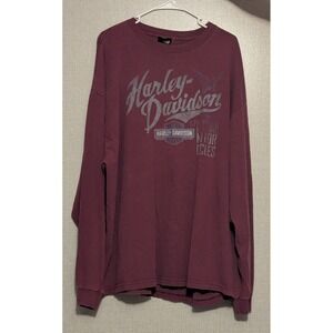 Vintage‎ Y2K Harley Davidson Long Sleeve T-shirt 3xL